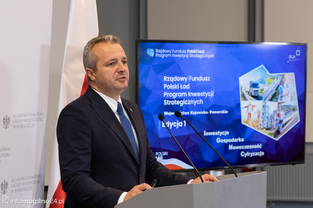  Gminy powiatu mogileńskiego z rządowymi dotacjami