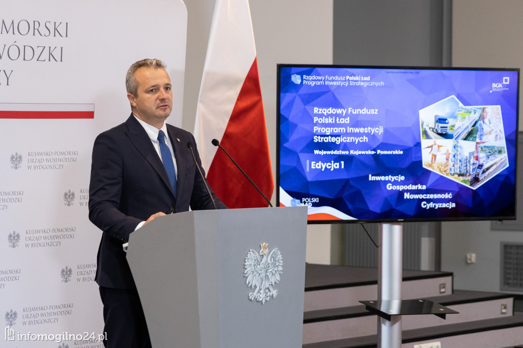 Gminy powiatu mogileńskiego z rządowymi dotacjami