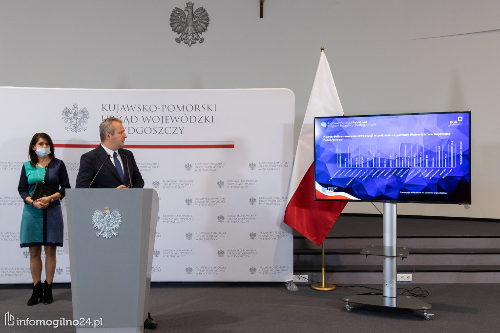  Gminy powiatu mogileńskiego z rządowymi dotacjami