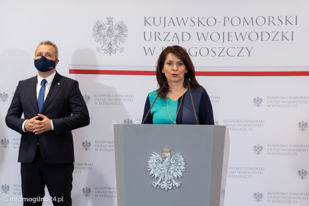  Gminy powiatu mogileńskiego z rządowymi dotacjami