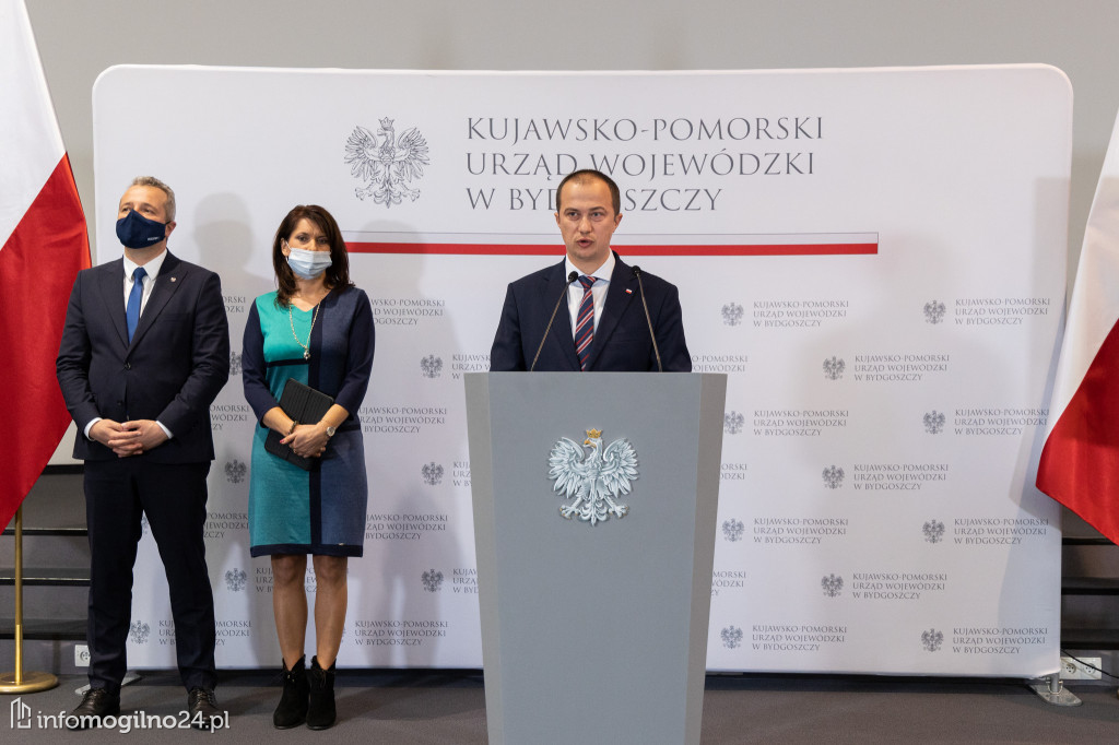  Gminy powiatu mogileńskiego z rządowymi dotacjami