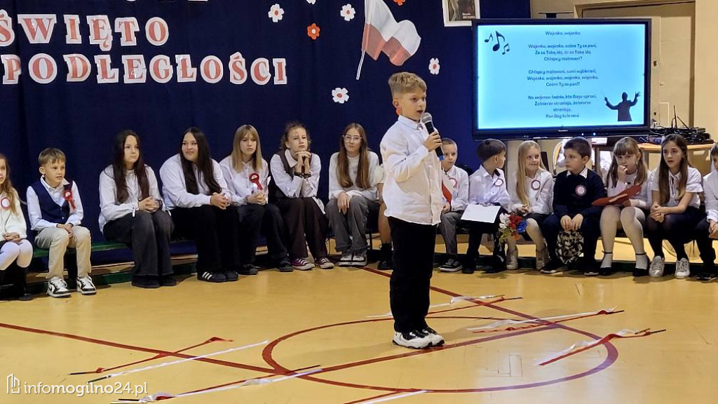 Gębice: Wieczornica patriotyczna w Szkole Podstawowej im. T. Kościuszki
