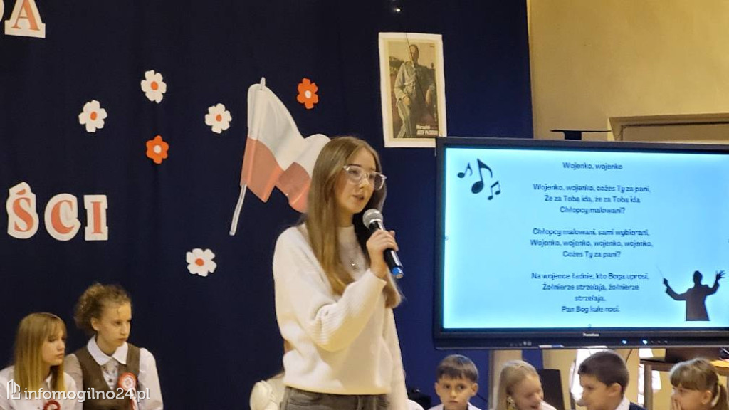 Gębice: Wieczornica patriotyczna w Szkole Podstawowej im. T. Kościuszki