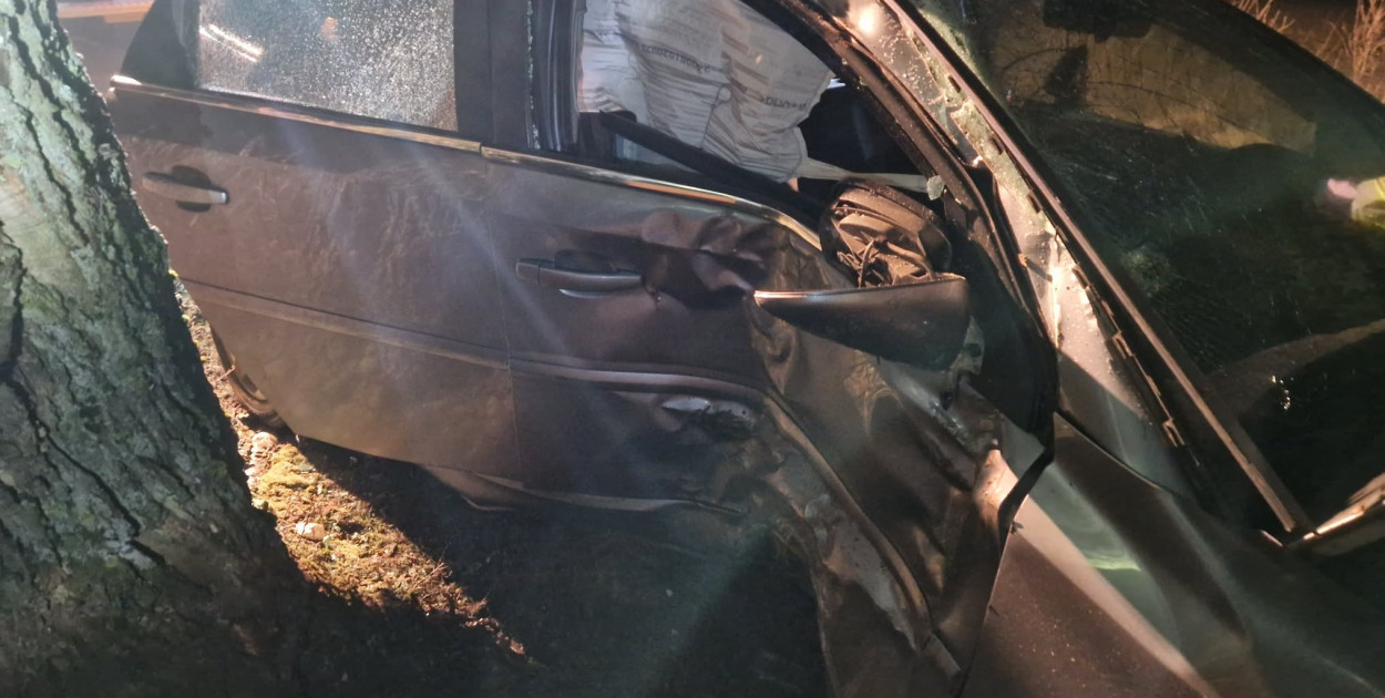 Samochód uderzył w drzewo w Zofijówce. Interweniowały służby