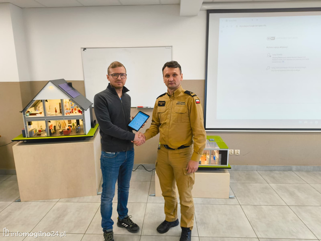 Nowe symulatory zagrożeń w KP PSP w Mogilnie