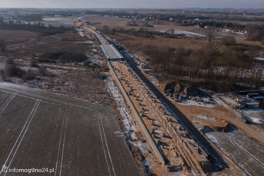 Budowa obwodnicy Mogilna w trakcie