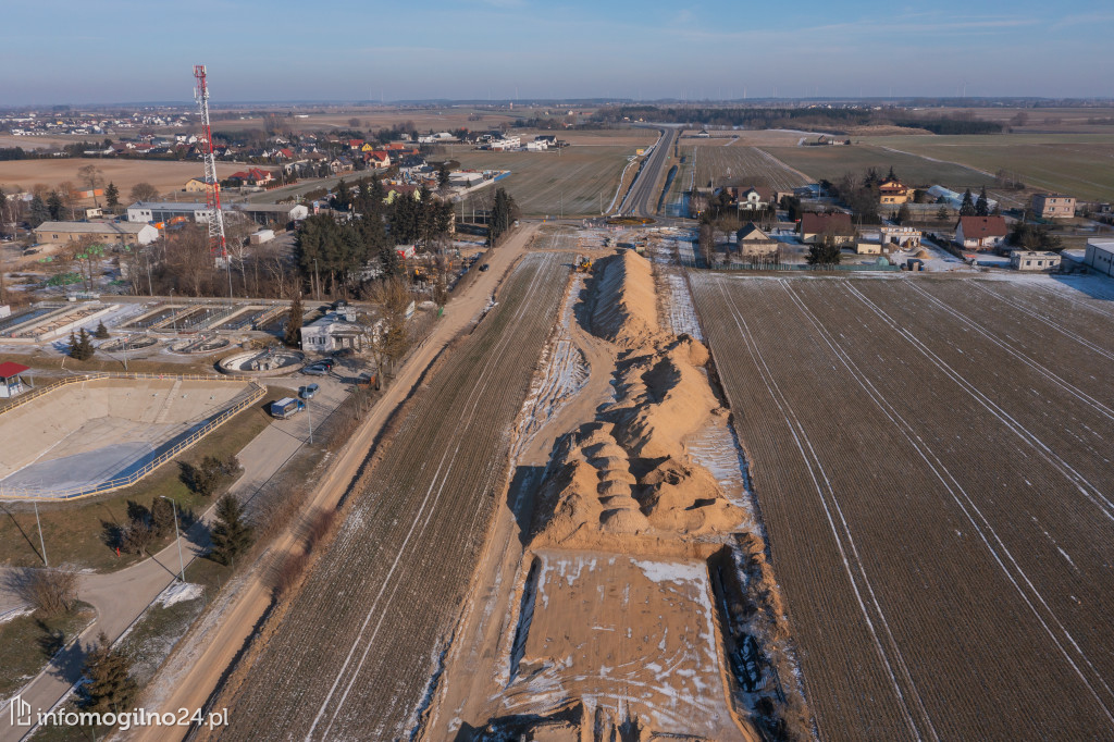 Budowa obwodnicy Mogilna w trakcie