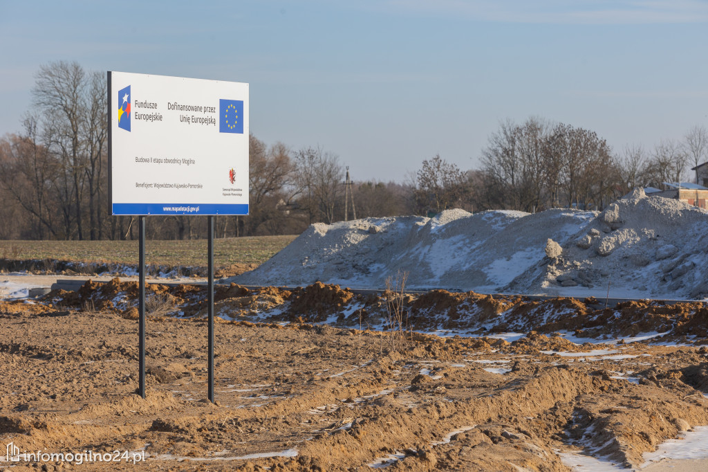 Budowa obwodnicy Mogilna w trakcie