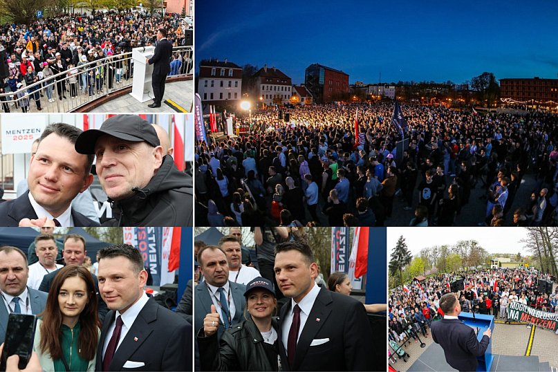 Sławomir Mentzen z wizytą na Kujawach i w Mogilnie