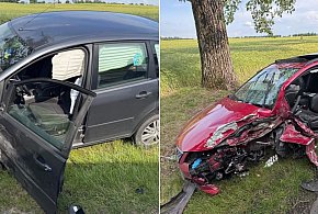 Zderzenie 2 samochodów osobowych we Wszedniu-9345