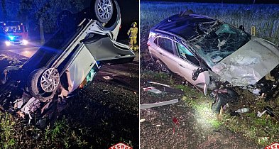 Wypadek drogowy w Szczepankowie. Brak osób poszkodowanych-9356