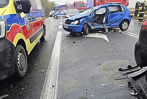 Zderzenie dwóch samochodów osobowych  na drodze do Strzelna [FOTO]-10265