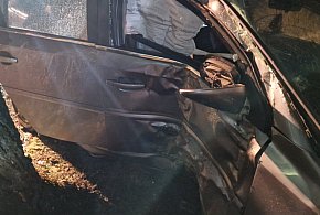 Samochód uderzył w drzewo w Zofijówce. Interweniowały służby-10594