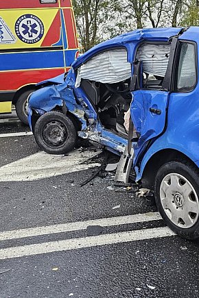 Zderzenie dwóch samochodów osobowych  na drodze do Strzelna [FOTO]-176