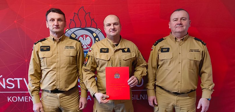 Mogilno. Strażak KP PSP udzielił pomocy poszkodowanym poza służbą