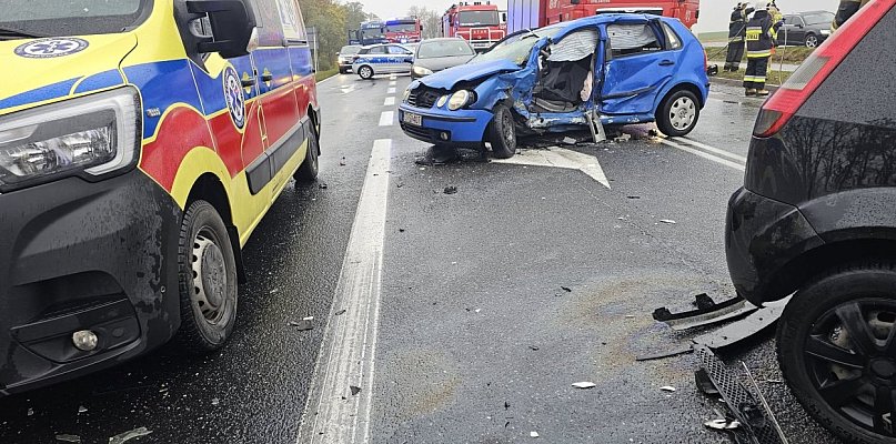 Zderzenie dwóch samochodów osobowych  na drodze do Strzelna [FOTO] - 10265