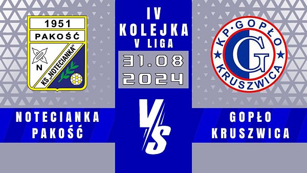 V LIGA | Notecianka Pakość - Gopło Kruszwica | 2 - 3